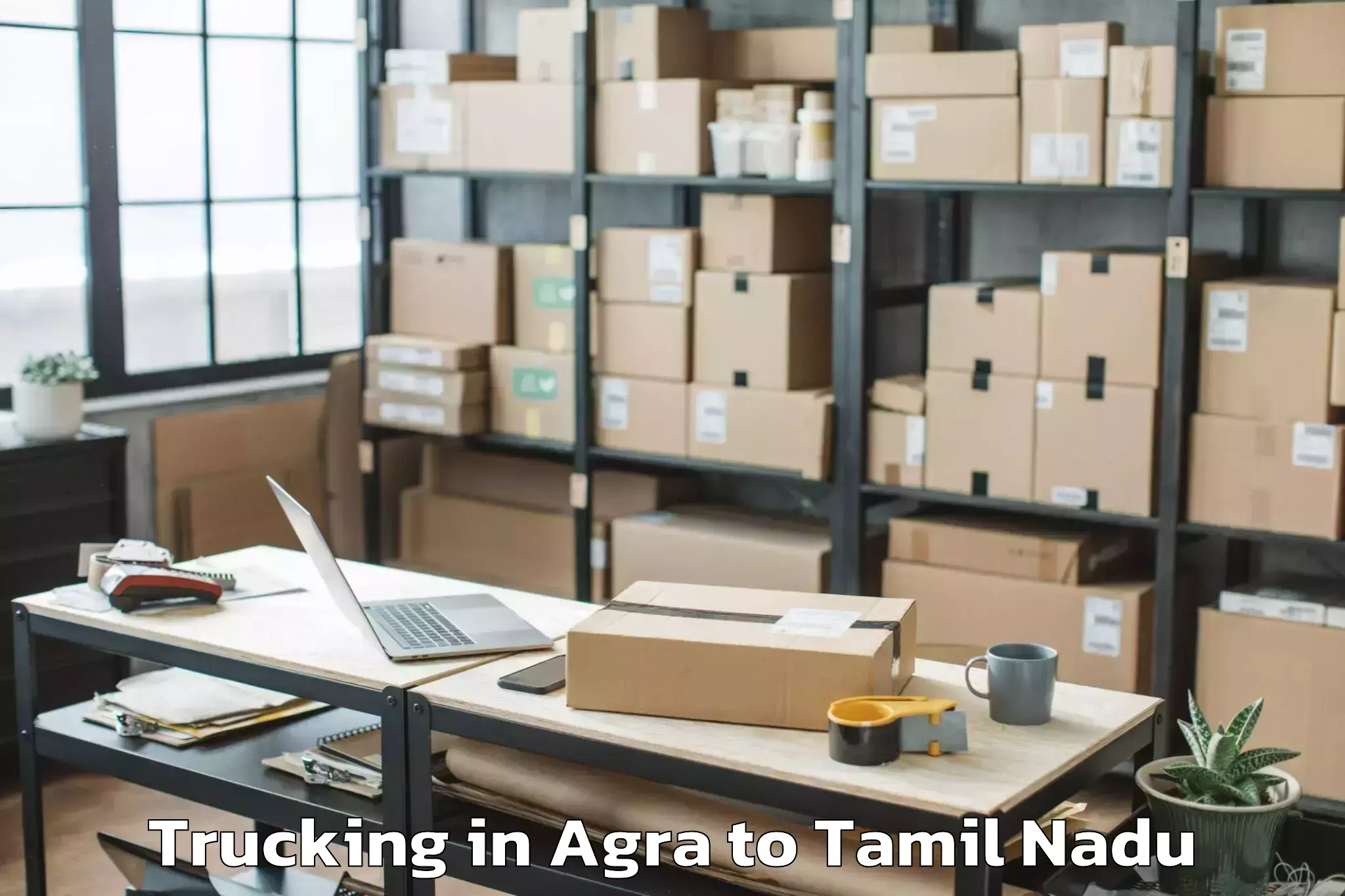 Easy Agra to Arumbavur Trucking Booking